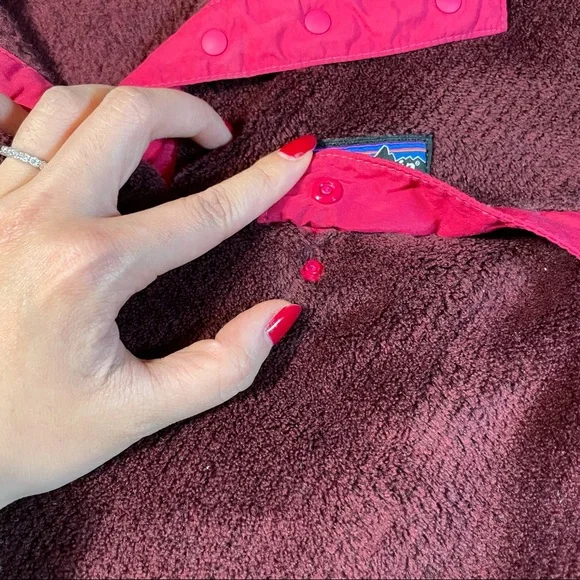 Patagonia Re-tool Snap T Pullover women's burgundy - Picture 3 of 5